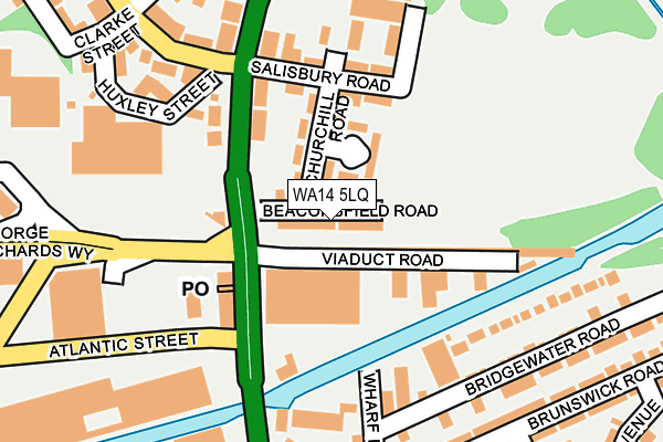 WA14 5LQ map - OS OpenMap – Local (Ordnance Survey)
