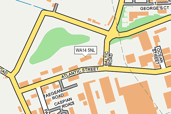 WA14 5NL map - OS OpenMap – Local (Ordnance Survey)