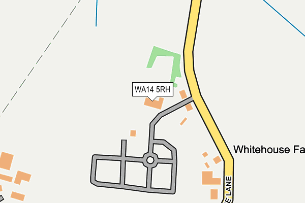 WA14 5RH map - OS OpenMap – Local (Ordnance Survey)
