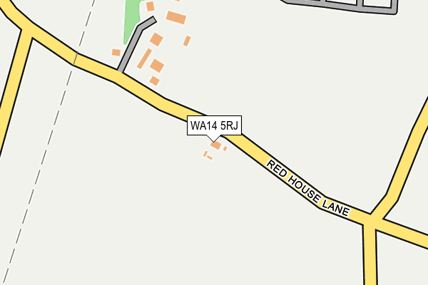 WA14 5RJ map - OS OpenMap – Local (Ordnance Survey)