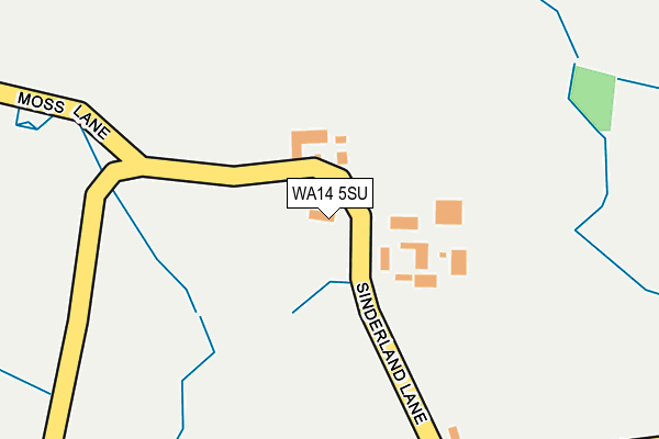 WA14 5SU map - OS OpenMap – Local (Ordnance Survey)