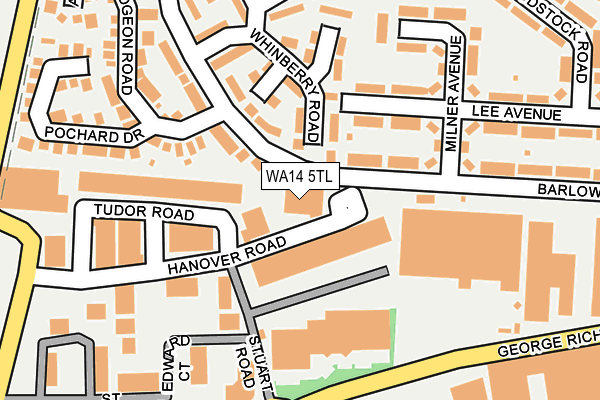 WA14 5TL map - OS OpenMap – Local (Ordnance Survey)
