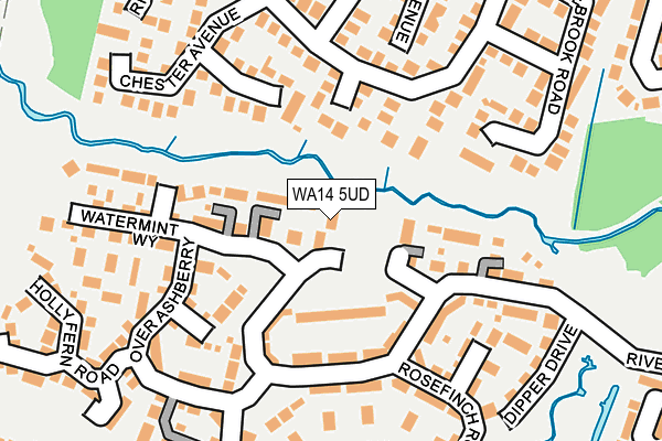 WA14 5UD map - OS OpenMap – Local (Ordnance Survey)