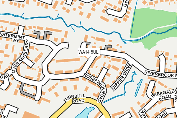 WA14 5UL map - OS OpenMap – Local (Ordnance Survey)