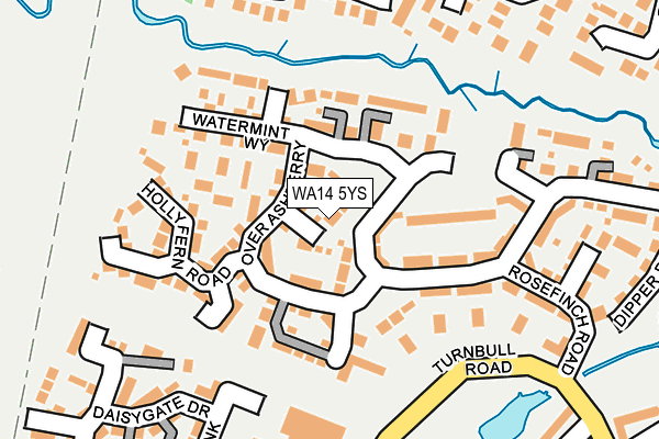 WA14 5YS map - OS OpenMap – Local (Ordnance Survey)