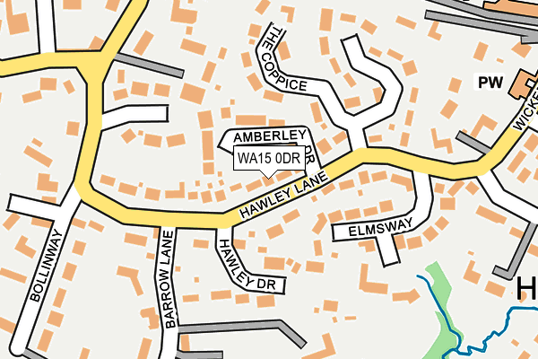 WA15 0DR map - OS OpenMap – Local (Ordnance Survey)