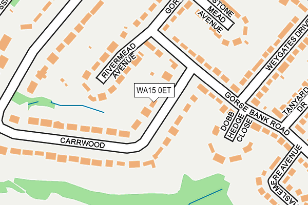 WA15 0ET map - OS OpenMap – Local (Ordnance Survey)