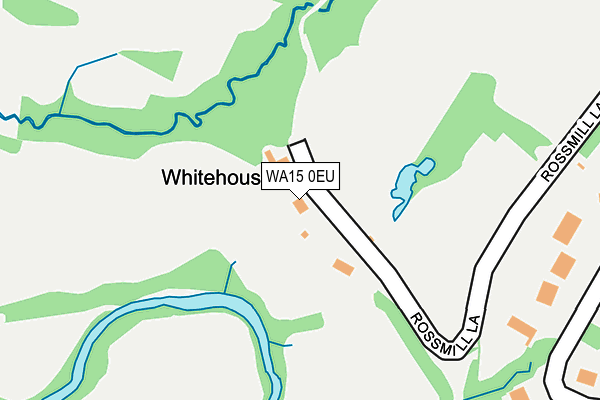 WA15 0EU map - OS OpenMap – Local (Ordnance Survey)