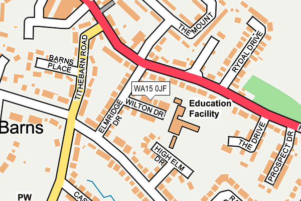Map of J WILTON LTD at local scale