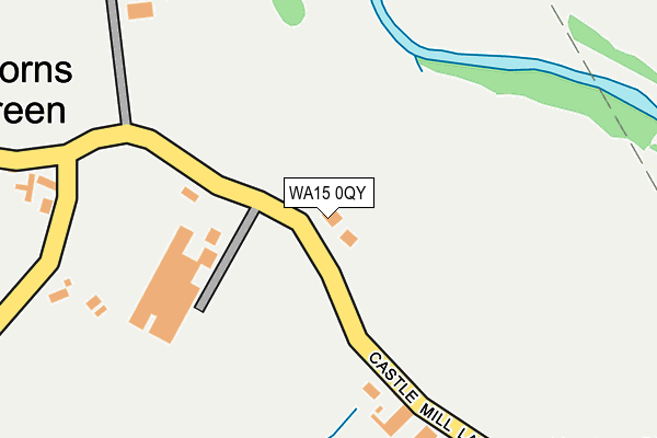 WA15 0QY map - OS OpenMap – Local (Ordnance Survey)