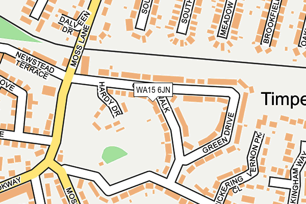 WA15 6JN map - OS OpenMap – Local (Ordnance Survey)