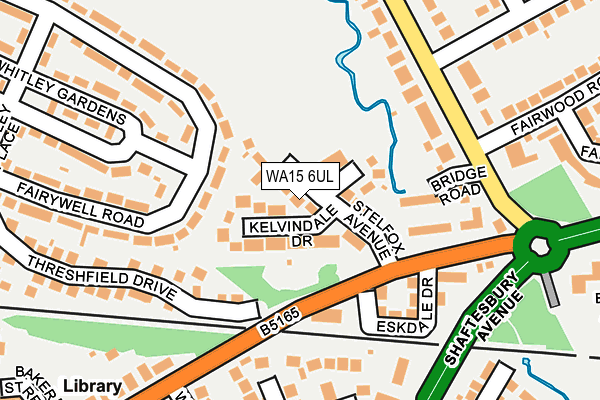WA15 6UL map - OS OpenMap – Local (Ordnance Survey)