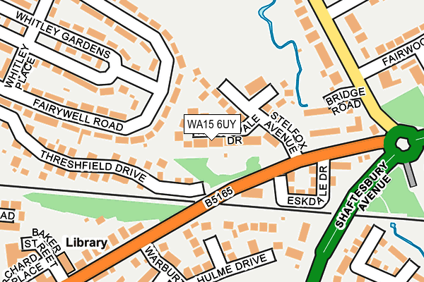 WA15 6UY map - OS OpenMap – Local (Ordnance Survey)