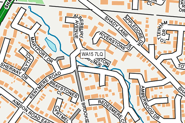 WA15 7LQ map - OS OpenMap – Local (Ordnance Survey)