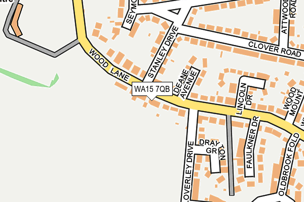 WA15 7QB map - OS OpenMap – Local (Ordnance Survey)