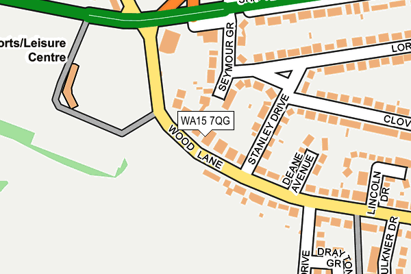 WA15 7QG map - OS OpenMap – Local (Ordnance Survey)