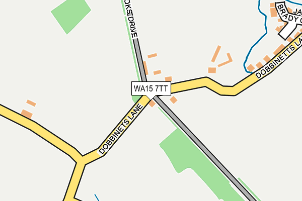 WA15 7TT map - OS OpenMap – Local (Ordnance Survey)