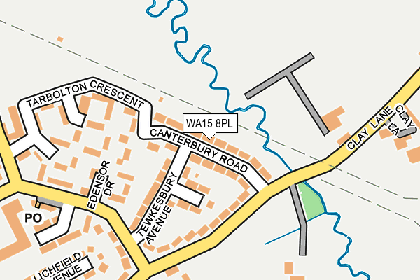 WA15 8PL map - OS OpenMap – Local (Ordnance Survey)