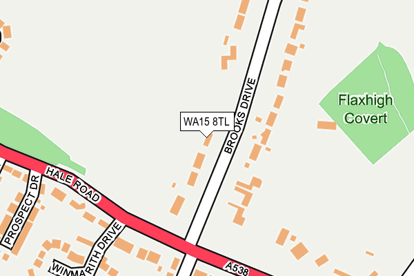 WA15 8TL map - OS OpenMap – Local (Ordnance Survey)
