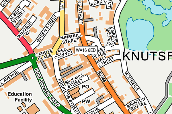 Map of WILLOW OF KNUTSFORD LIMITED at local scale
