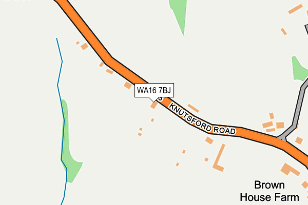 WA16 7BJ map - OS OpenMap – Local (Ordnance Survey)