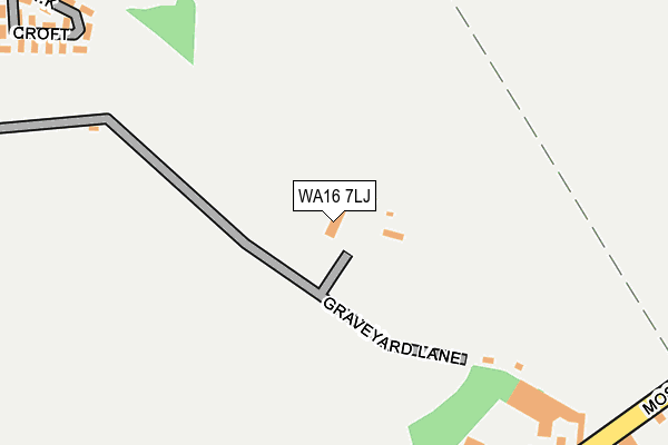WA16 7LJ map - OS OpenMap – Local (Ordnance Survey)