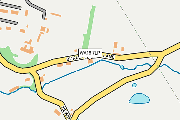 WA16 7LP map - OS OpenMap – Local (Ordnance Survey)