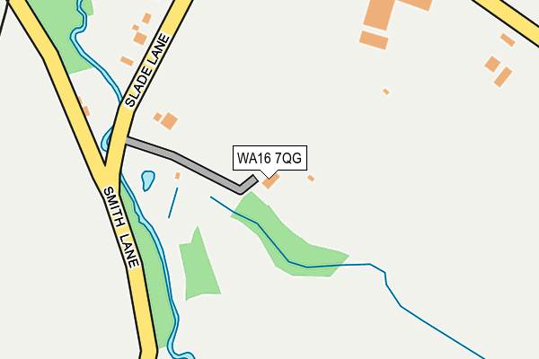 WA16 7QG map - OS OpenMap – Local (Ordnance Survey)