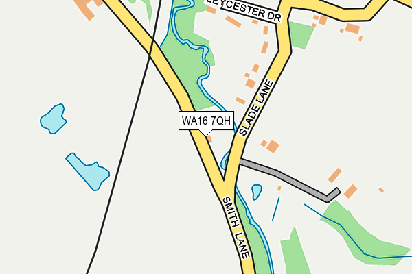 WA16 7QH map - OS OpenMap – Local (Ordnance Survey)