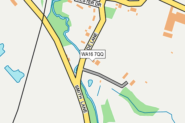 WA16 7QQ map - OS OpenMap – Local (Ordnance Survey)