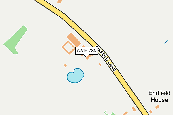 WA16 7SN map - OS OpenMap – Local (Ordnance Survey)