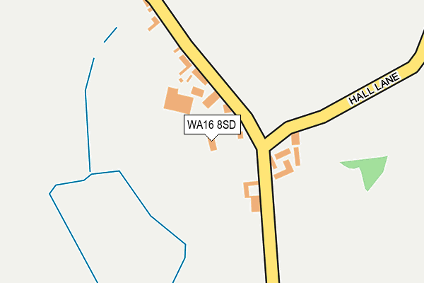 WA16 8SD map - OS OpenMap – Local (Ordnance Survey)