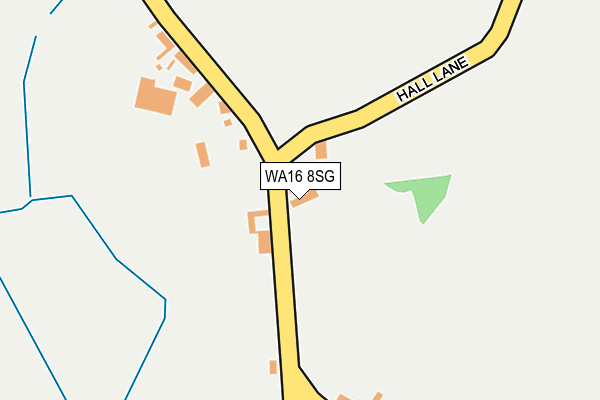 WA16 8SG map - OS OpenMap – Local (Ordnance Survey)
