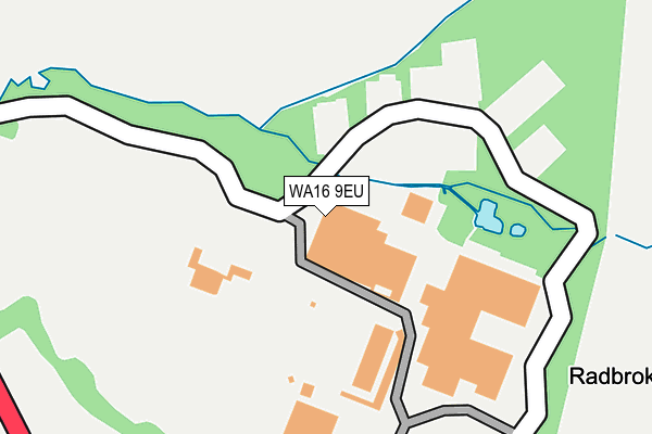 WA16 9EU map - OS OpenMap – Local (Ordnance Survey)