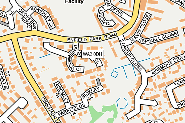 WA2 0DH map - OS OpenMap – Local (Ordnance Survey)