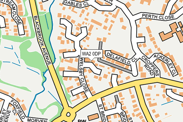 WA2 0DP map - OS OpenMap – Local (Ordnance Survey)