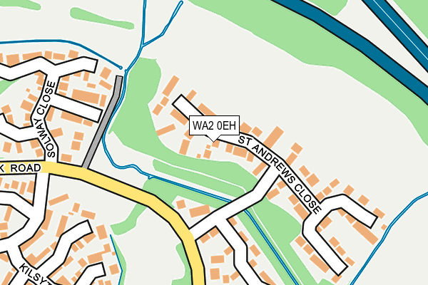 WA2 0EH map - OS OpenMap – Local (Ordnance Survey)