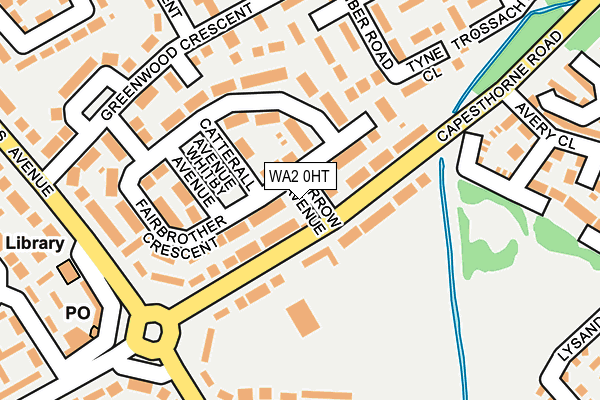 WA2 0HT map - OS OpenMap – Local (Ordnance Survey)