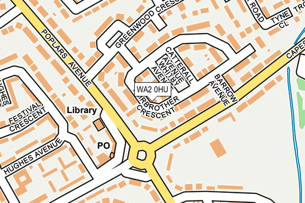 WA2 0HU map - OS OpenMap – Local (Ordnance Survey)