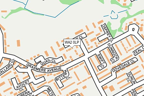 WA2 0LP map - OS OpenMap – Local (Ordnance Survey)