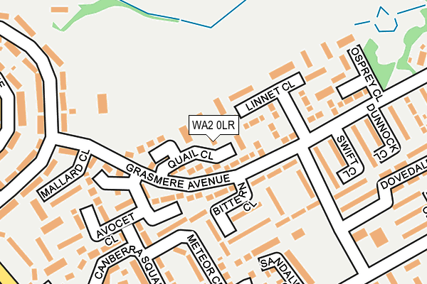 WA2 0LR map - OS OpenMap – Local (Ordnance Survey)