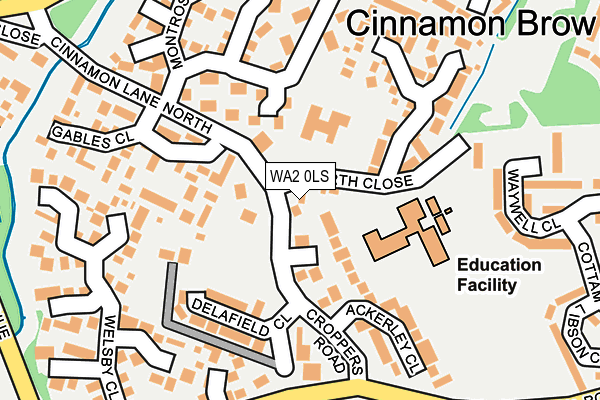 WA2 0LS map - OS OpenMap – Local (Ordnance Survey)