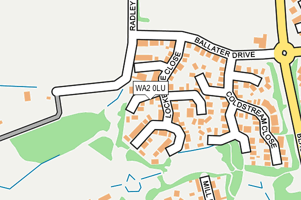 WA2 0LU map - OS OpenMap – Local (Ordnance Survey)