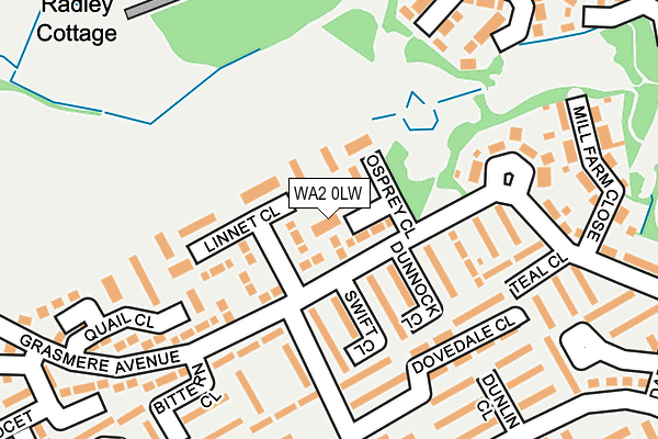 WA2 0LW map - OS OpenMap – Local (Ordnance Survey)