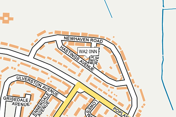 WA2 0NN map - OS OpenMap – Local (Ordnance Survey)