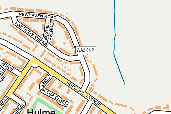 WA2 0NP map - OS OpenMap – Local (Ordnance Survey)