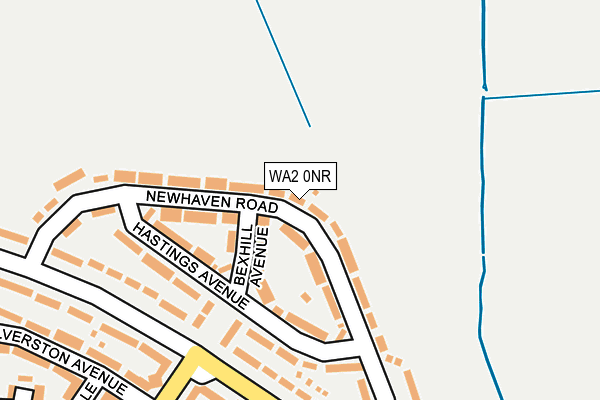 WA2 0NR map - OS OpenMap – Local (Ordnance Survey)
