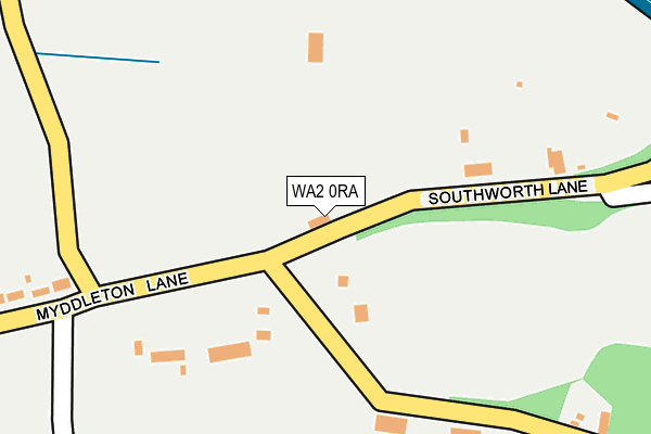 WA2 0RA map - OS OpenMap – Local (Ordnance Survey)