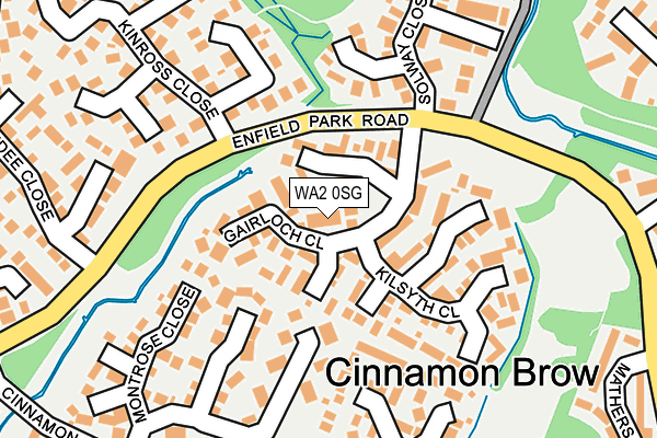 WA2 0SG map - OS OpenMap – Local (Ordnance Survey)