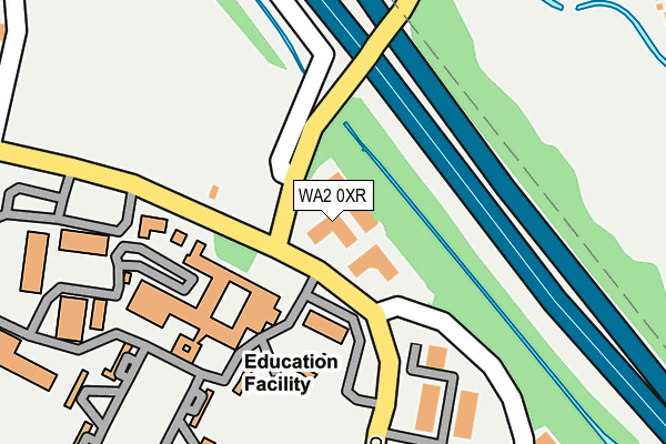 WA2 0XR map - OS OpenMap – Local (Ordnance Survey)